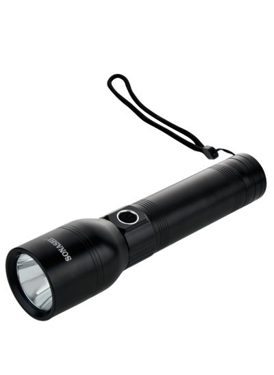 Buy Rechargeable LED Torch With Power Bank Function SLT-386 Black in UAE