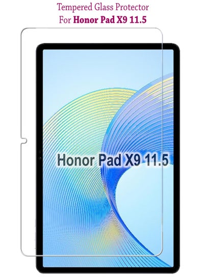 اشتري Tempered Glass Screen Protector For Honor Pad X9 11.5 Clear في السعودية