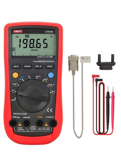 Buy UNI-T Ut61E+ Digital Multimeter Professional Tester True Rms Auto Range Meter 220Mf Large Capacitance 22000 Digits Display in UAE