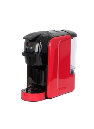 Buy MEBASHI 3-in-1 Multi Capsule Coffee Machine, 0.6 L, 19 Bar, (ME-CEM301W) (Red) in UAE