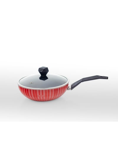 Buy Saif Plus Wok With Glass Lid,W/1 Handle in Saudi Arabia