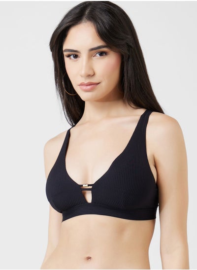 Buy Cut Out Lace Detail Swim Top in UAE