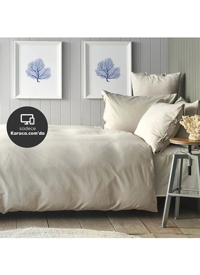 Buy Nautica Home Pruva Beige Single Duvet Cover Set in UAE