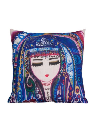 Buy Blue Water Theme Polyester Pillow 45 x 45 cm in Saudi Arabia