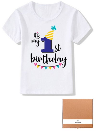 اشتري Its My Birthday Boys and Girls Party Costume T-shirt في الامارات