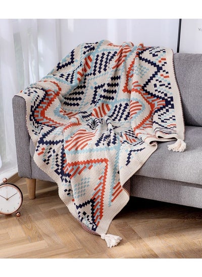 Buy Simple Knitted Air-Conditioned Room Nap Blanket, Sofa Blanket in Saudi Arabia