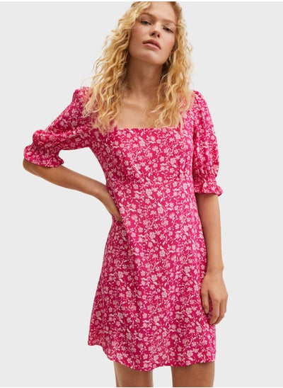 Buy Floral Print Dress in Saudi Arabia