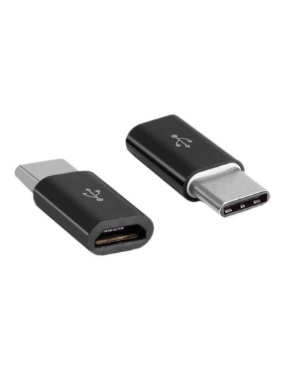 Buy Micro USB to Type C Adapter Black in UAE