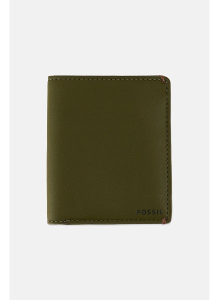 Buy Men Brand Logo Wallet 10 H x 9 L x 1 W cm, Olive in Saudi Arabia