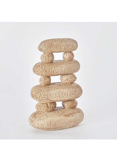 اشتري Rabaque Polyresin Stone Decorative Accent 14 x 20 x 7 cm في الامارات