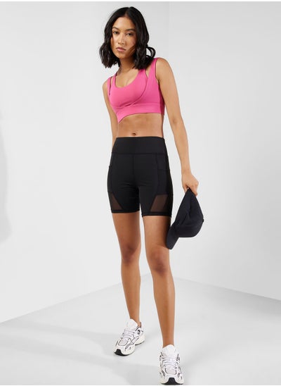 Buy Mesh Panel Detail Shorts in UAE