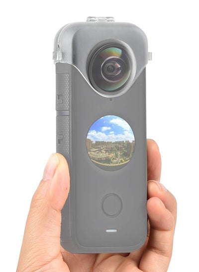 اشتري واقيات العدسة لـ Insta360 ONE X2 ، جراب واقٍ شفاف لملحق كاميرا الحركة البانورامية Insta 360 ملحقات في الامارات