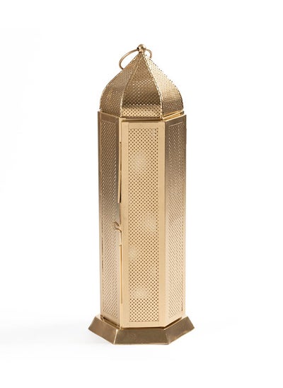 اشتري Cirus Lantern, Gold - 16x16x43 cm في الامارات