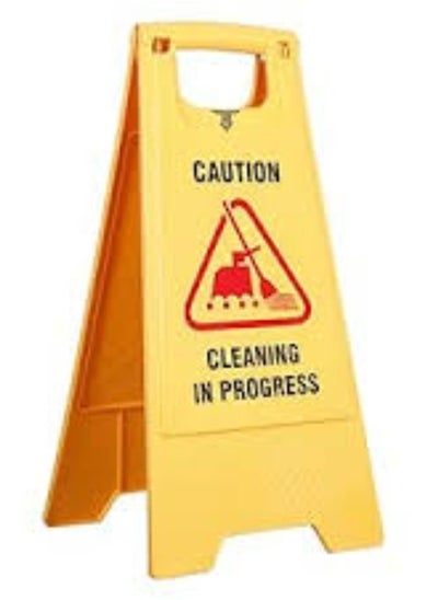 اشتري KNP Portable Self Standing Sign Board (CLEANING IN PROGRESS) is a crucial safety tool designed to communicate ongoing cleaning activities and prevent accidental entry into cleaned areas. في الامارات