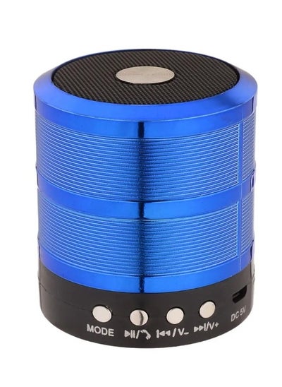 Buy WS-887 Bluetooth Speaker with Radio – Portable Wireless Subwoofer with AUX Input, Built-in Mic, and Rechargeable Battery for Smartphones, Tablets, and Computers in Egypt