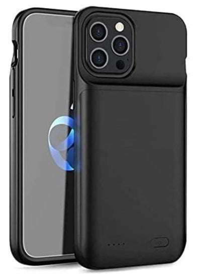 Buy Battery Case for iPhone 12/12 Pro & Pro Max Slim Portable Protective Extended Charger Cover With Wireless Charging Compatible With iPhone 12/12 Pro & Pro Max (Gray 4800 mAh 12 Pro Max) in UAE