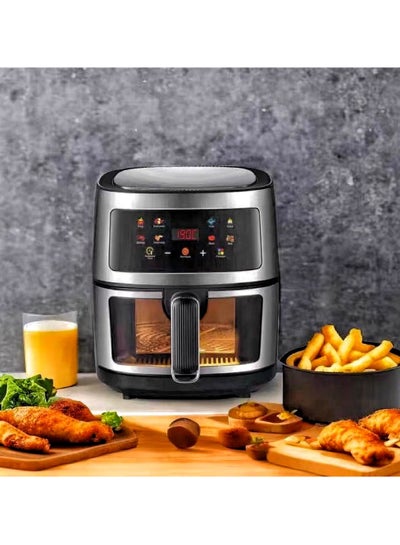 Buy Air Fryer Visuable 360° Convection Air Fryer Oven with 90% Less oil 2400w, 8 One-Touch Preset Cooking Modes., Wide Temperature Control Range, Auto Warming Function in Saudi Arabia