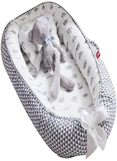 Buy Baby Lounger And Share a Sleeping Baby Nest, Foldable, Removable And Washable, Cotton Portable Pressure Protection Crib, Can Be Used for Bedroom/Travel/Camping in UAE