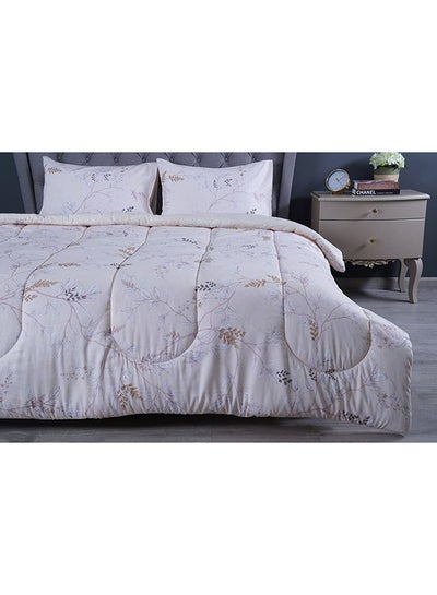 اشتري Deana 3-Piece Comforter Set 240X260Cm Beige في الامارات