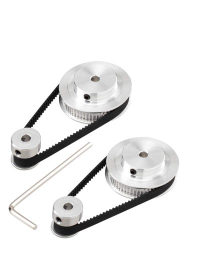 Buy 3D Printer Aluminum Timing Belt Pulley Wheel, 2 Kit GT2 Synchronous Wheel 20 & 60 Teeth 5mm Bore, with pcs Length 200mm Width 6mm (bore (2pcs a Set)) in Saudi Arabia