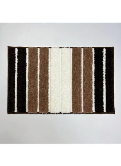 Buy Orchid Microfiber Bath Mat 50x80 cm -Brown in UAE