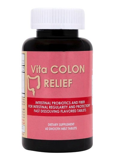 Buy Vita Colon probiotics helps gut health Relief Smooth Melt Tablets 60's in UAE