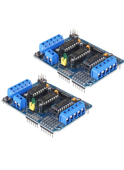 اشتري 2 Piece Dc Motor Drive Expansion Boards L293D Motor Drive Shield Stepper For Arduino في الامارات