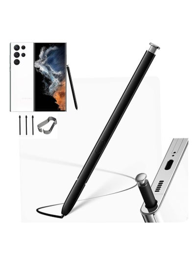 اشتري قلم S لجهاز Samsung Galaxy S23/S22 Ultra S Pen Stylus، لقلم S23/S22 Ultra S، قلم S عالي الحساسية، مع 3 سنون، بدون بلوتوث، قلم S بديل لهاتف Galaxy S23-22 Ultra (أبيض) في السعودية