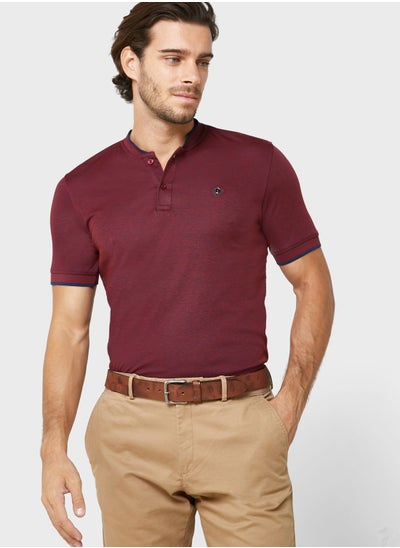 Buy Grandad Collar Polo Shirt in Saudi Arabia