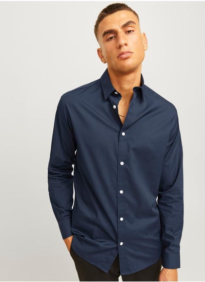 Buy Solid Long Sleeves Shirt with Buttons in Saudi Arabia