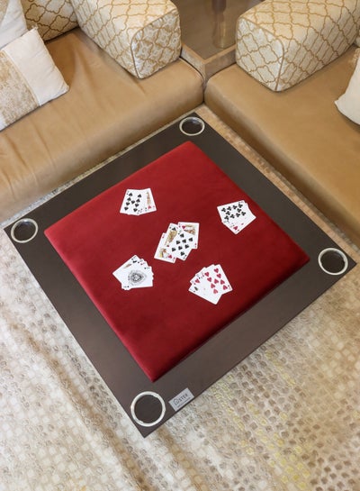 Balot cards Floor Table Red with cup holder price in Saudi Arabia ...