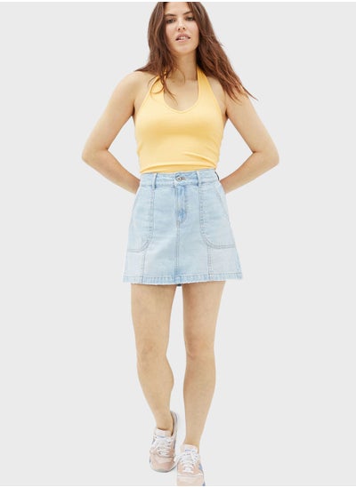 Buy High Waist Denim Skirts in UAE