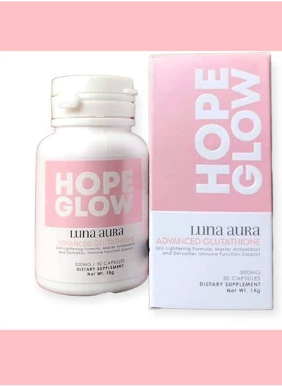 Buy Hope Glow Luna aura Advanced Glutathione 30 capsules in Saudi Arabia