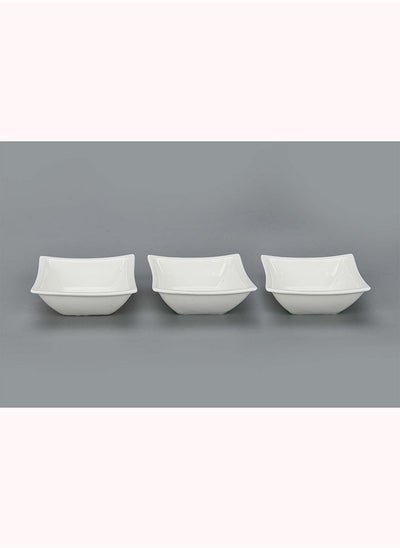 اشتري Osrin S/3 Chip & Dip Set 9x9x4.5cm -white في الامارات