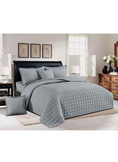 Buy Double comforter set, compressed mattress, consisting of 6 pieces, polyester comforter, size 230 by 250 cm in Saudi Arabia