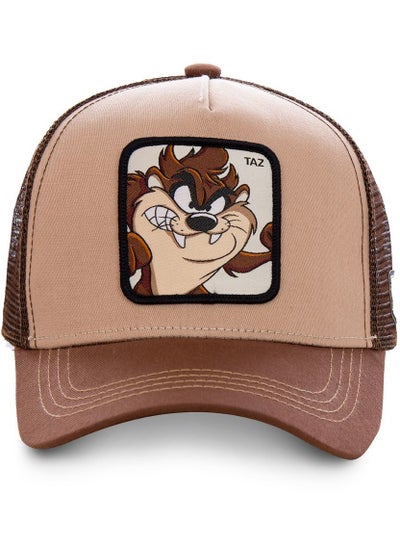 Buy Looney Tunes Taz 1A Unisex Adult Trucker Cap Brown in UAE