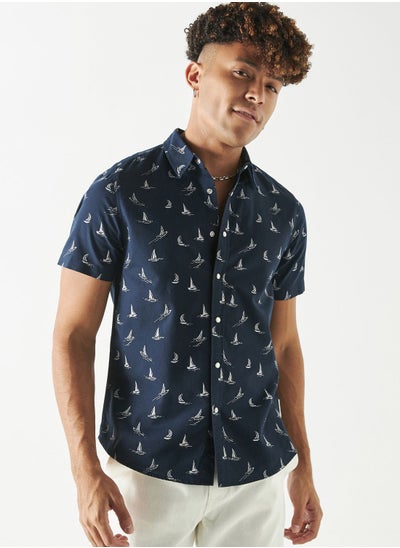 Buy Little Bird Print  Regular Fit Shirt in Saudi Arabia