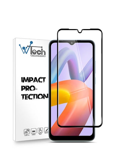 Buy Premium E2E Full Glue Full Cover Tempered Glass Screen Protector For Xiaomi Redmi A2+ / A2Plus 4G 2023 Clear/Black in Saudi Arabia