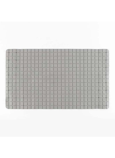 Buy Anti-Slip Bath Mat, Grey - 69x39 cm in UAE