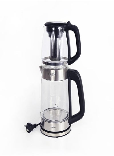 Buy Dessini Electric Tea Maker With Kettle Clear Black in UAE