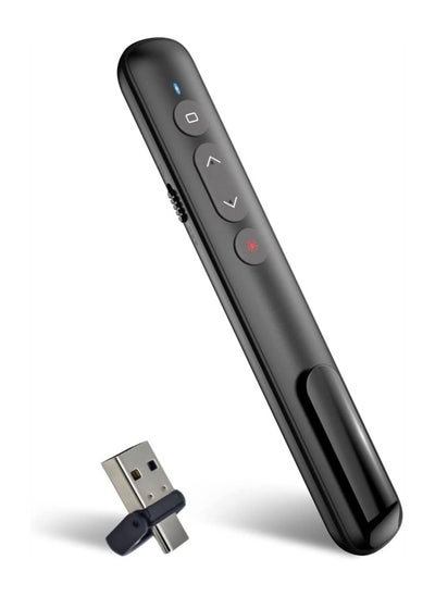 اشتري PPT Slide Clicker, Wireless Presenter Remote, with Hyperlink, Volume Remote Control PowerPoint Office Presentation Clickerk, for Keynote/PPT/Mac/PC/Laptop في السعودية