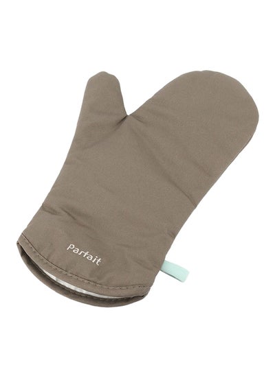 Buy Heat Resistant Woven Silicone Oven Mitt Taupe and Blue 2.2 x 21 x 31.5 cm SB0414CC in Saudi Arabia