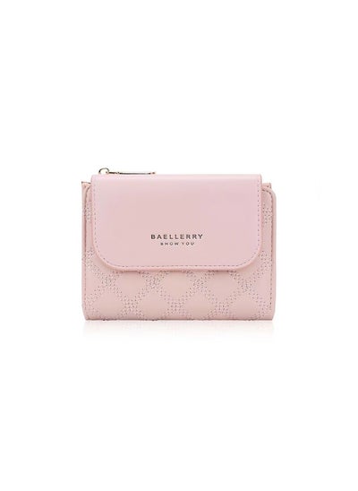 Buy Leather Wallet Pink in UAE