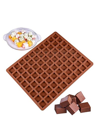 Buy 80 Cavities Mini Square Candy Baking Silicone Molds in UAE