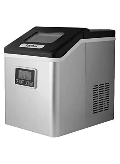 Buy Homix 150W Compact LCD Display Ice Maker Silver and Black in Saudi Arabia