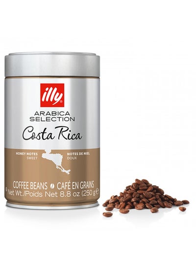 اشتري illy Coffee, Arabica Selection Whole Bean Costa Rica, Single Origin, 100% Arabica Coffee, All-Natural, No Preservatives, 250g (Pack of 1) في الامارات