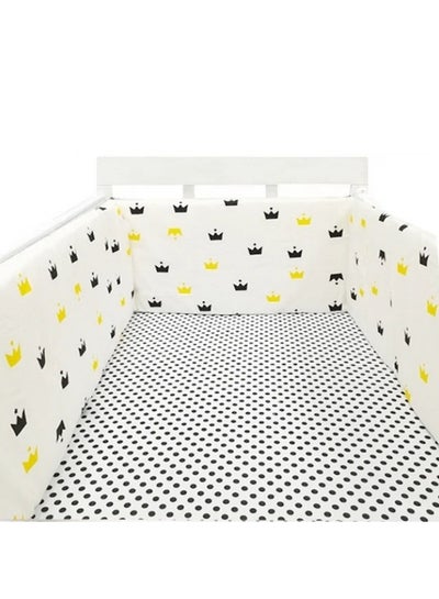 Buy Cotton Baby Crib Cot Bumper Cushion With 100% Polyester Filling in Saudi Arabia