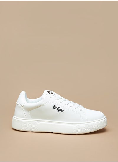 اشتري Men's Logo Print Sneakers with Lace-Up Closure في السعودية