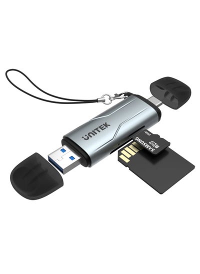 Buy Unitek R1010A 2-in-1 Card Reader  (USB A / C to Micro SD/SD Card Reader) in UAE