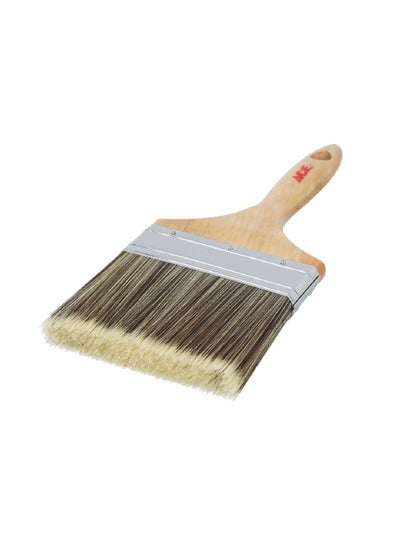 Buy Semi Smooth and Rough Synthetic Paint Brush with Wood Handle Brown 5 Inch XB-ACE20050V in Saudi Arabia